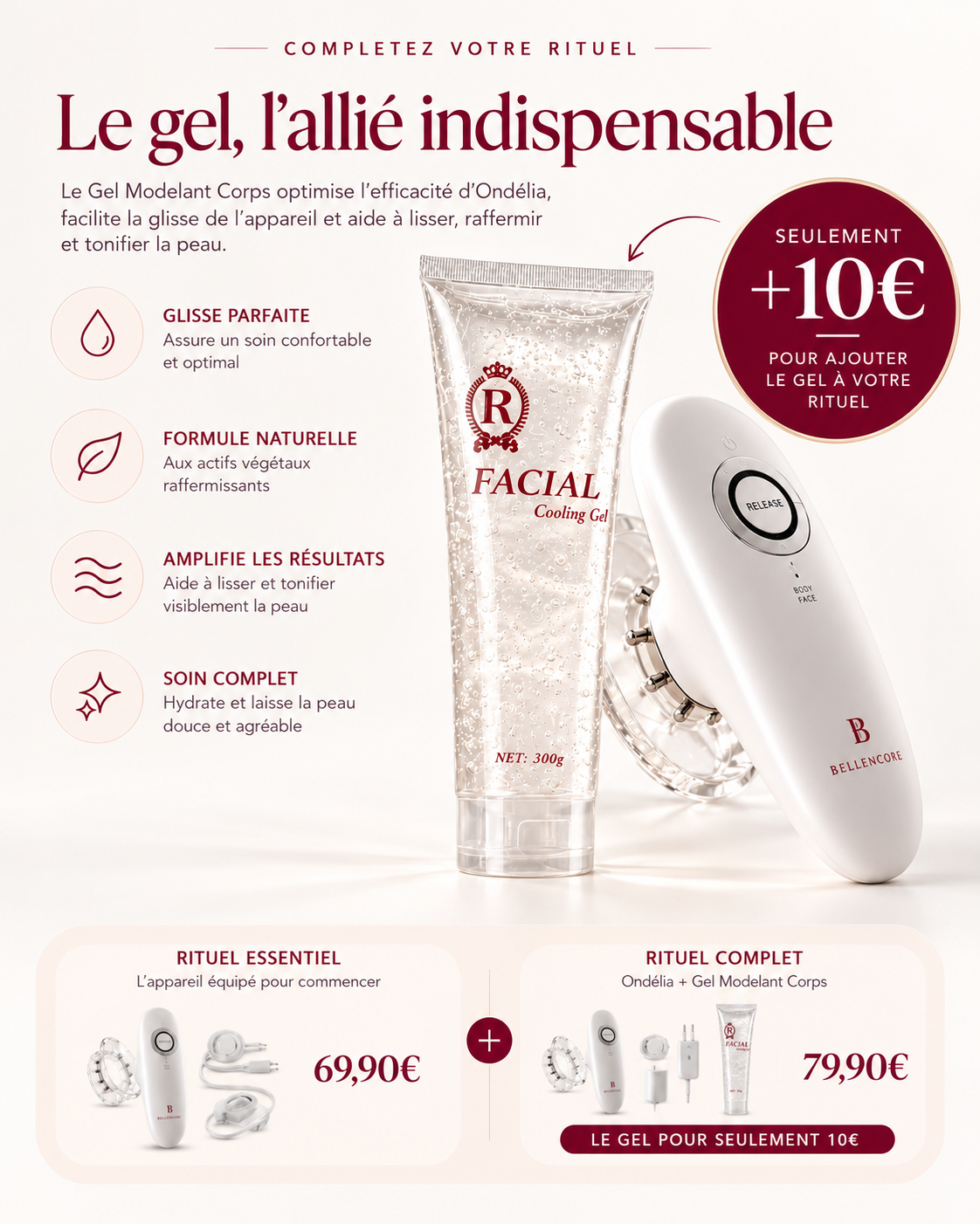 Le gel, l’allié indispensable — +10 € dans le Rituel complet à 79,90 €
